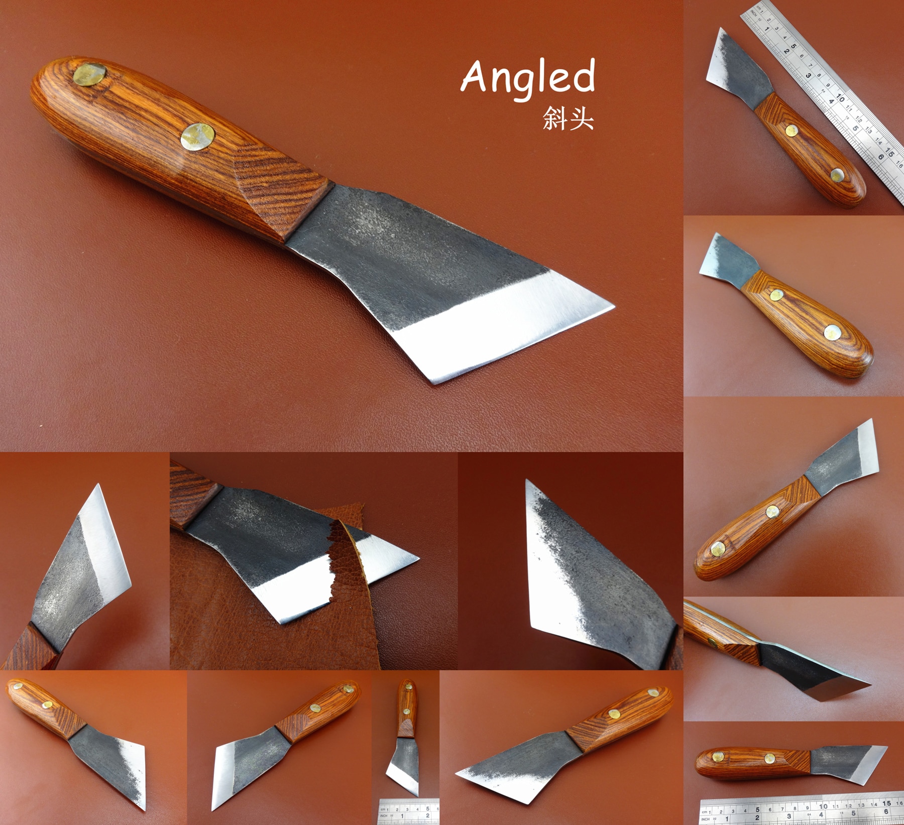 Leather Craft Swiss Steel Angled Bevel Point ٸ..